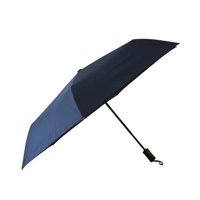 Komiya Shoten Guarda-chuva Dobrável Automático de Segurança 60cm para Homens e Abre/Fecha Cor Sólida Feminino, Grande, Varetas Resistentes ao Vento, (Marinha)
