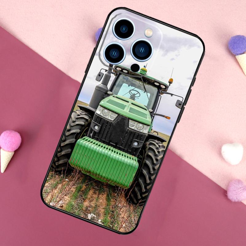 Farm Vehicle Tractor Case For iPhone 15 16 Pro Max 11 12 13 Mini 14 15 Pro Max 15 Plus XR 16e Phone Back Cover