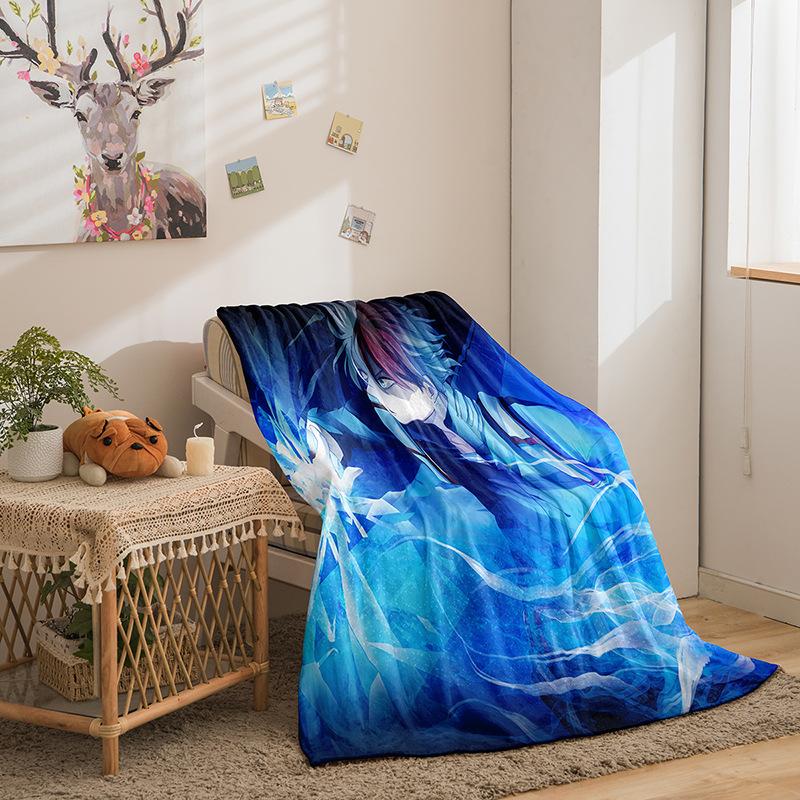 Cartoon Hero Academy Series Double Sided Flannel 3D Digital Printing Blanket Blanket