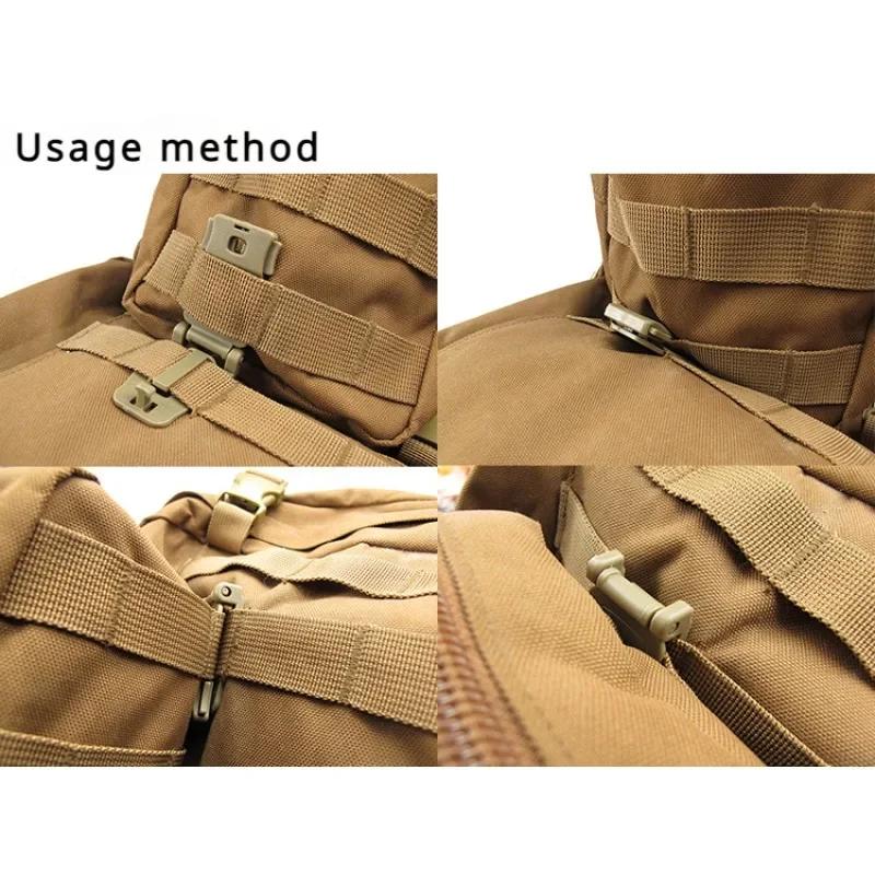 5PC Outdoor Backpack Accessories Molley Buckle Molle System Webbing Buckle Clip Backpack Fastening Buckle