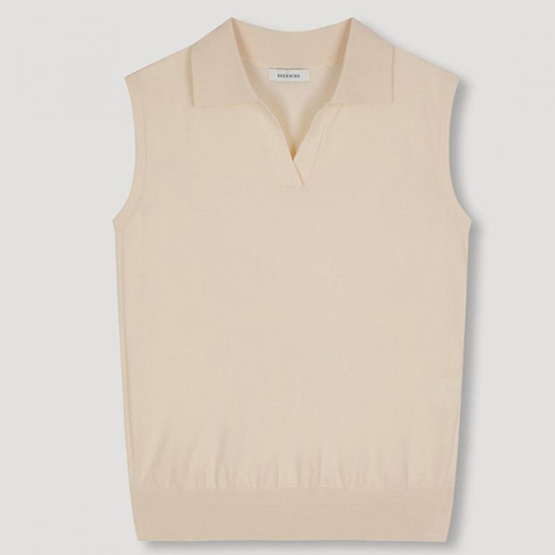  She S miSS  Open Collar SleeveleSS Knit Pullover  Price  138 000 Won 