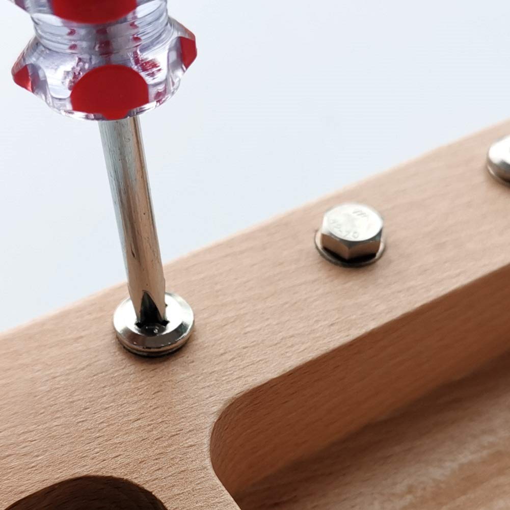 Montessori Lernspielzeug: Schraubenschlüssel-Set, Montessori-Schraubendreherbrett, Lernressourcen-Spielzeug, Entwicklung der Feinmotorik, Geburtstags-Weihnachtsgeschenk