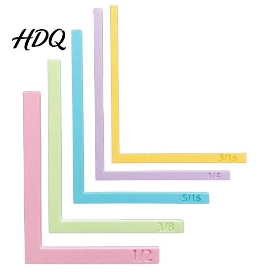 Precision Layering Guide for Scrapbooks 5 Pcs Paper Crafting Alignment Guides with Storage Case Matting Easy-to-read Template Spacers Color-Coded