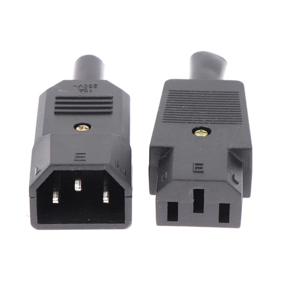 1Pcs Male Female AC Plug Socket C13 C14 10A 250V Power Connector Durable AC Power Connector