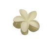 Matte Flower Hair Claw: Five-Petal Clip for Updo & Ponytail