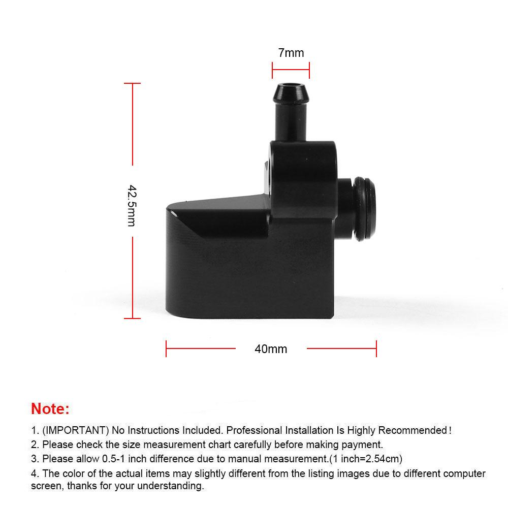 Auminum Boost Gauge Tap Adaptor For Ford Fiesta st 1.6T Engine BX102061