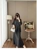 Women's Autumn/Winter High-End Knit Set: Tassel Shawl, Sweater & Skirt.