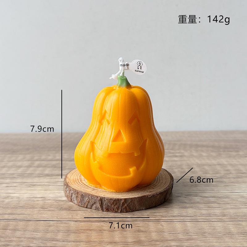 

Хэллоуин, Тыква, Ароматические свечи «Волшебный куб», Забавные, Креативные предметы домашнего обихода, Подарки к фестивалю, Портативные подарки, Формы тыквы Pack of 1