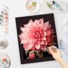 Frame Pink Flowers Painting By Numbers For Adults Picture Coloring By Numbers For Home Wall Decors 40x50cm