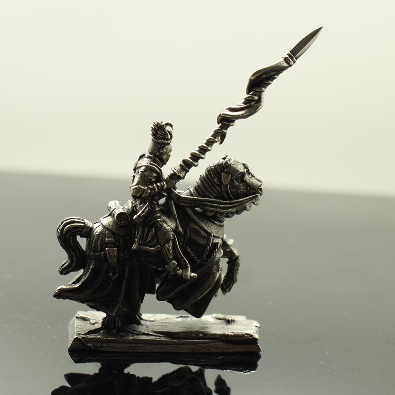 Desktop Metal Copper Ornaments Figure Roman Legion Shield Soldier Knight Medieval Military Toys