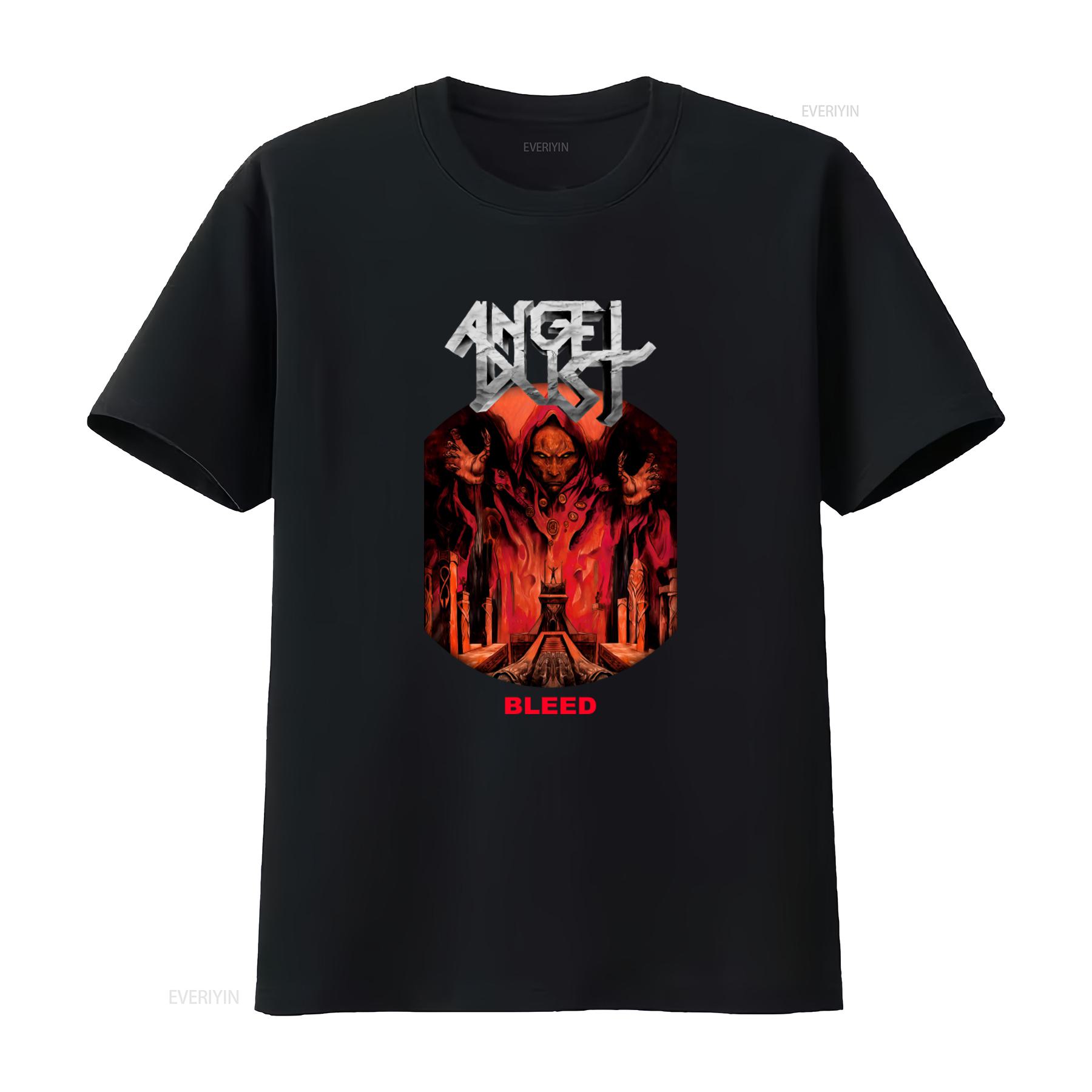 

Angel Dust 1999 Bleed T Shirt Black Cotton Mens Sizes S to 2345XL BE582 vintage Washed Top For Everyday Wear Comfortable 4XL