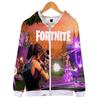 Fortnite Hoodie 3d Print Zipper Sweatshirts Battle Royal Cosplay Costume