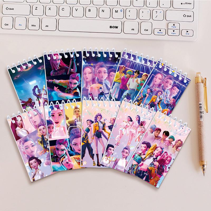 Kpop Lovkyně démonů Zápisník Kpop Kreslené papírnictví Po Psací deník Zápisníky Huntrix Vánoční dárky