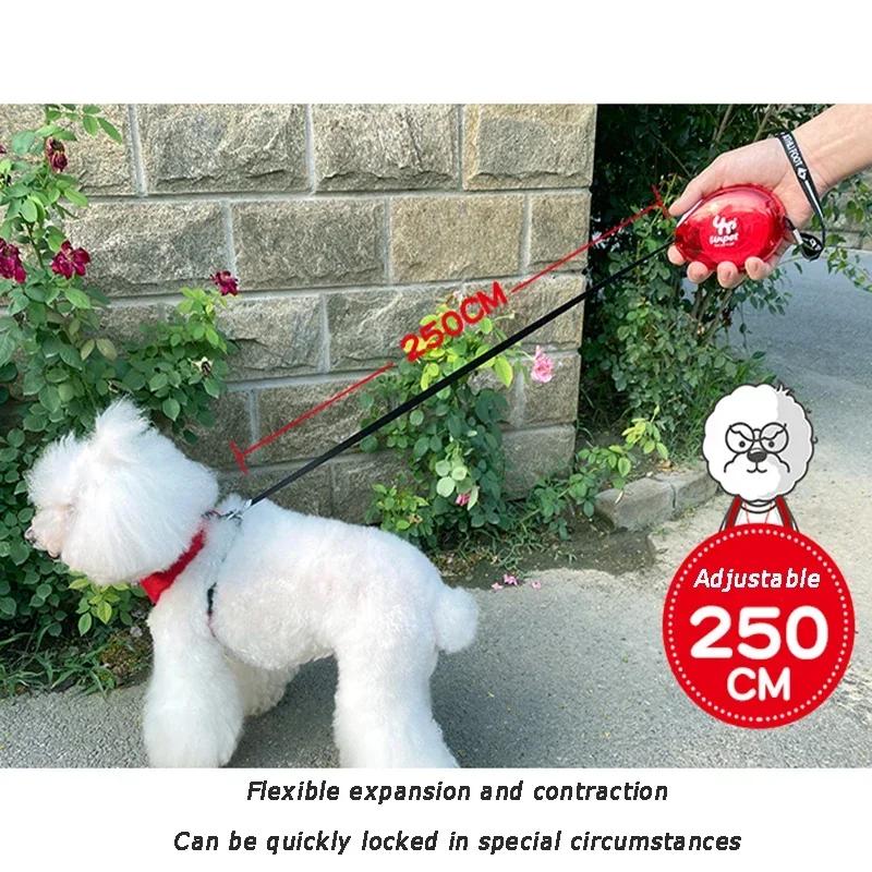 Retractable Dog Leash Automatic Extending Pet Leash Dog Walking Running Lead Cats Puppy Traction Chain Durable Pet Accessories blu
