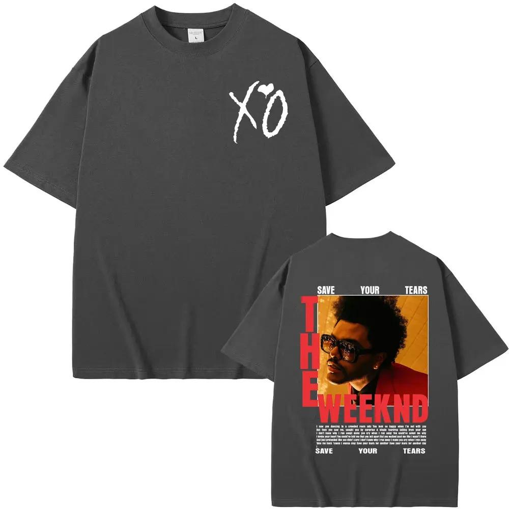 RB Pop Singer The Weeknd After Hours Til Dawn Europe 2026 Graphic TShirt  Unisex Vintage Harajuku Style Short Sleeve Top