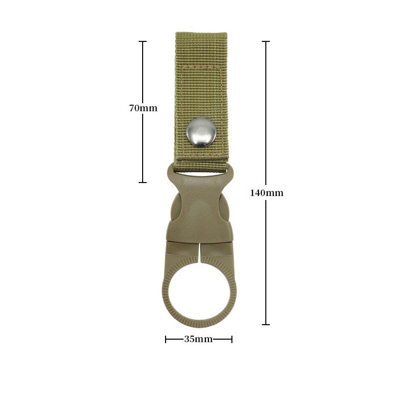 Webbing Buckle Hook Water Bottle Holder Clip Outdoor Nylon EDC Climb Carabiner Belt Backpack Hanger Camp Carabiner Belt Clip
