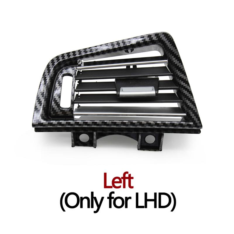 Carbon Fiber LHD RHD Front Rear Chromed AC Vent Grille Cover Panel For BMW 5 Series F10 F11 520 525 528 530 535