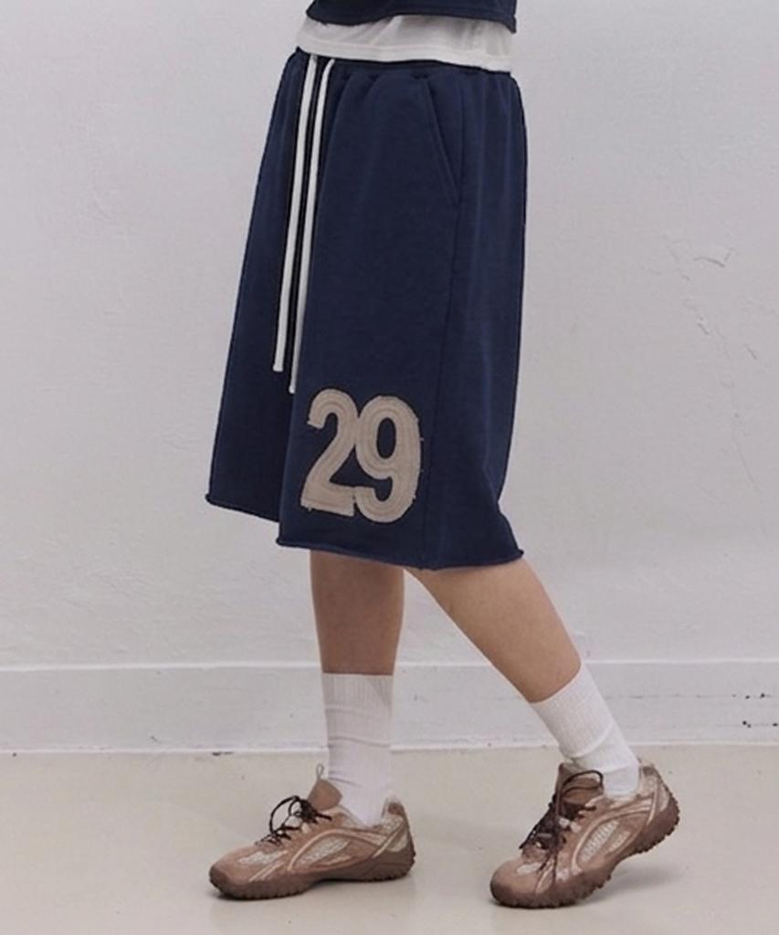 Ebeulisi E Logo Bermuda Sweatpants (Navy)