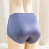 Plus Size Women's Summer Hollowed-out Lace Ice Silk Stitching Soft and Comfortable High Waist Traceless Panties