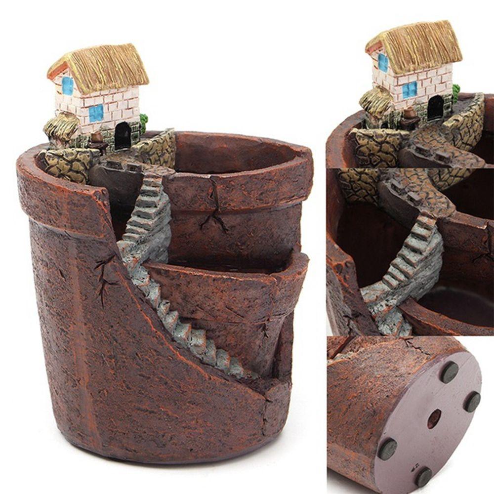 9X12cm Office Green  Plants House Home Decor Succulent Flower Basket Planter Bonsai Pot Sky Garden