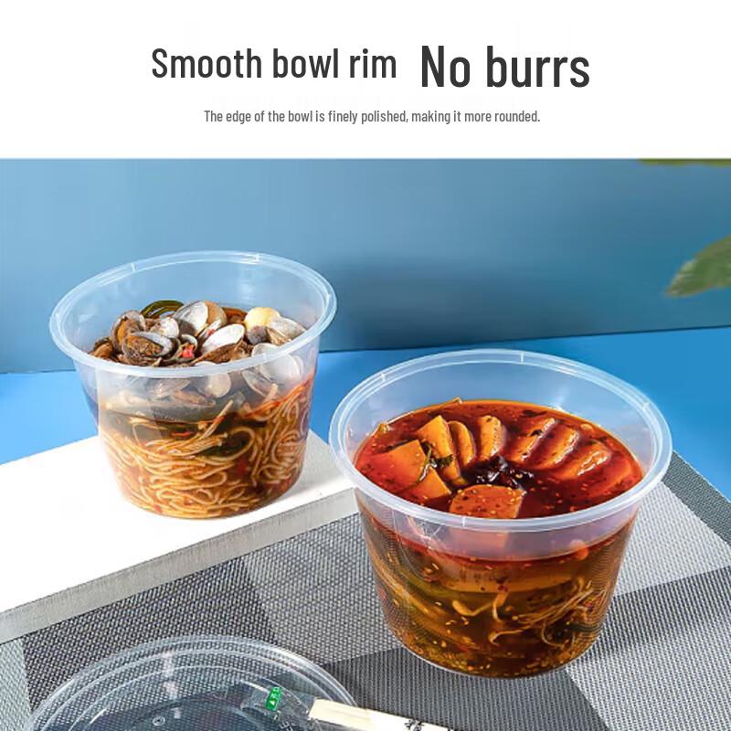 Disposable Round Takeout Food Containers with Lids
