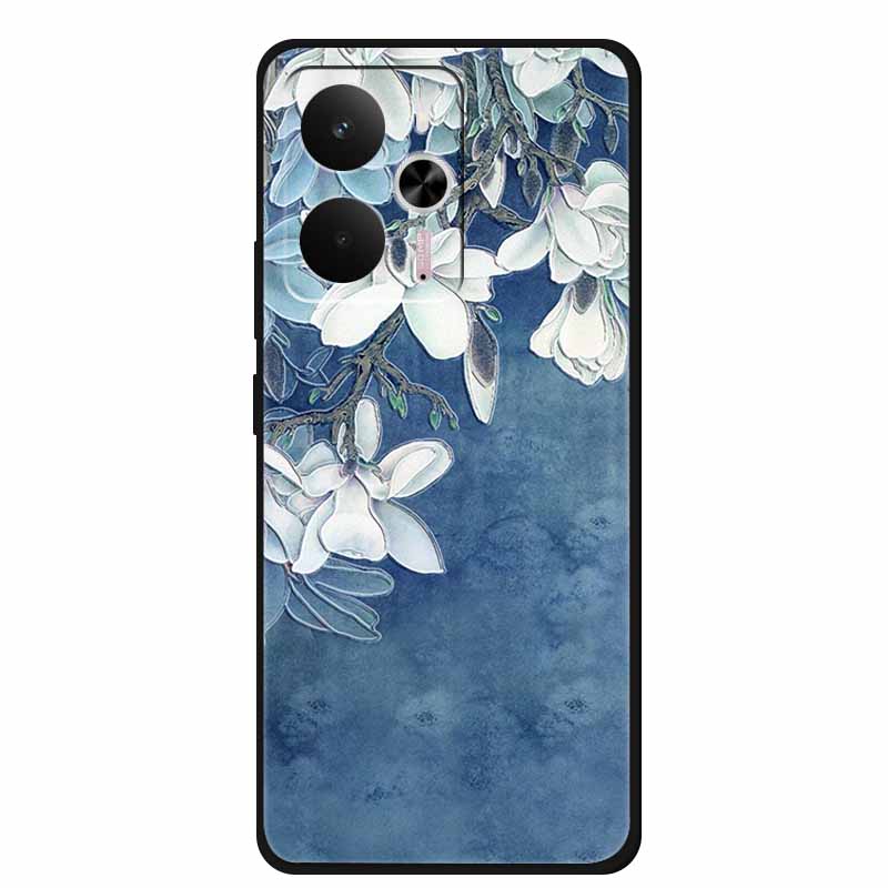 3D Emboss Case For Realme 14 5G Case Realme14 Coque Relief Flower Silicone Soft Back Cover For Realme 14 Phone Cases Funda Shell