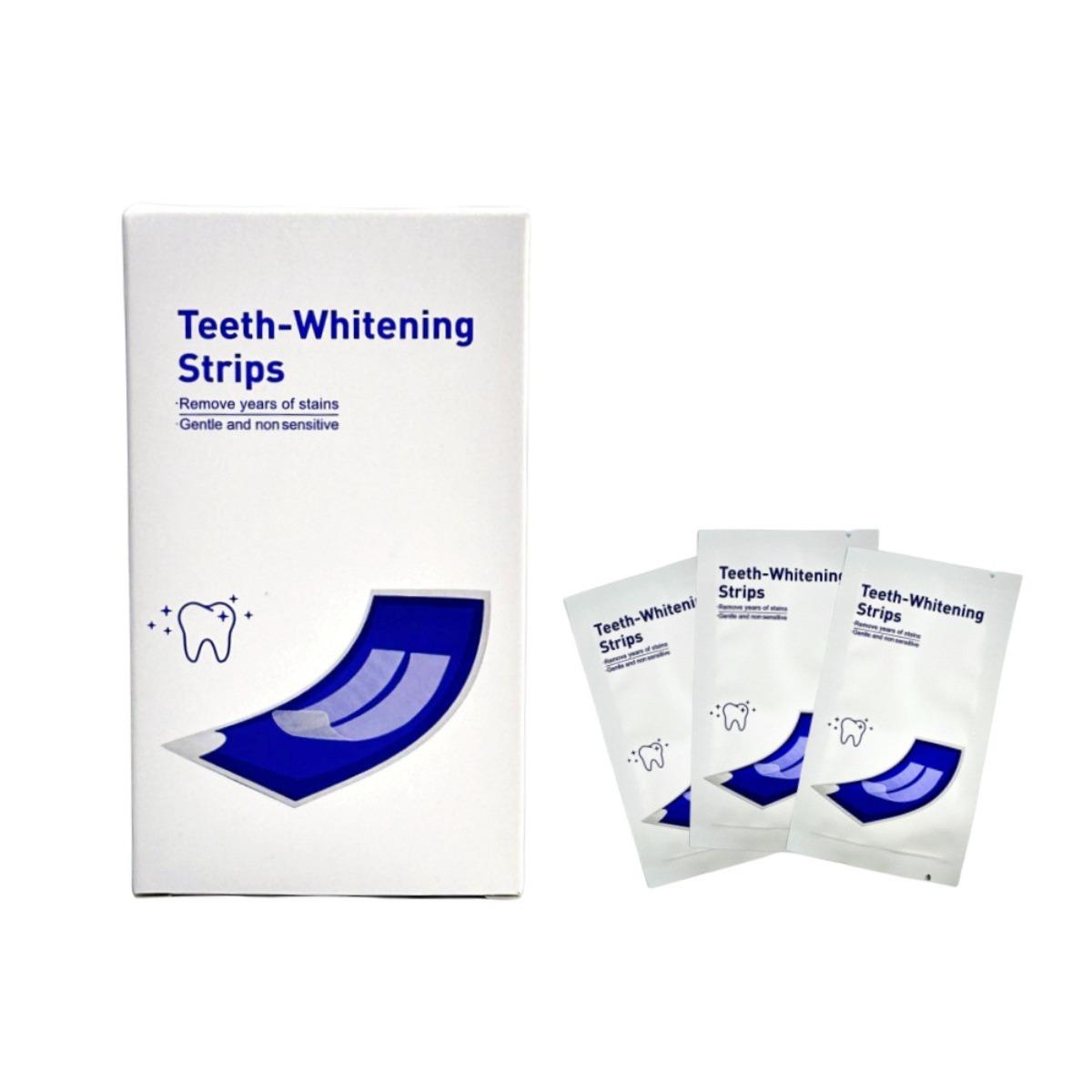 

Teeth Whitening Strips 14 Treatments, Enamel Safe for Instant White Smile, Easy To Apply Tooth Whitening Kit with 28 Strips (14 Upper & 14 Lower)