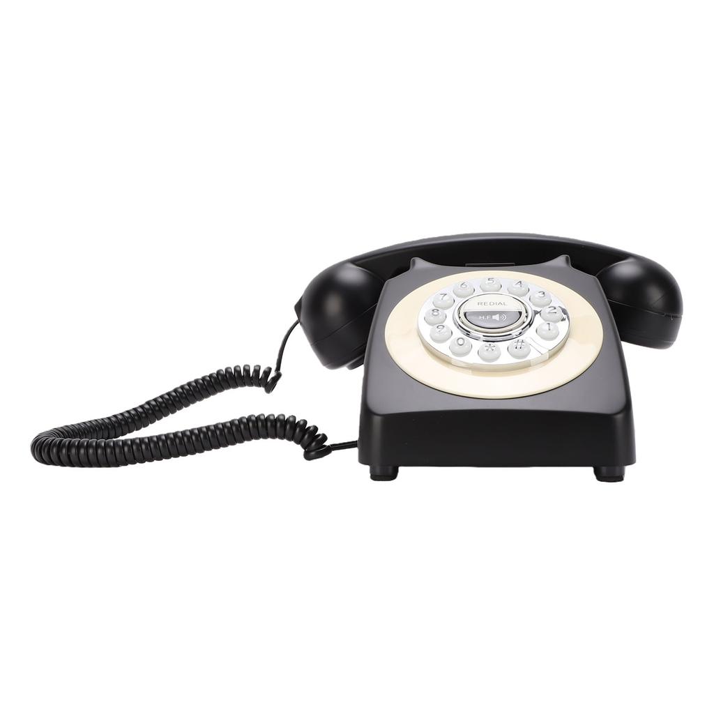 Bluetooth Retro-Telefon mit Hörer Kabelloses Festnetztelefon für Zuhause Unterstützung für Freisprechanrufe und Musikwiedergabe USB