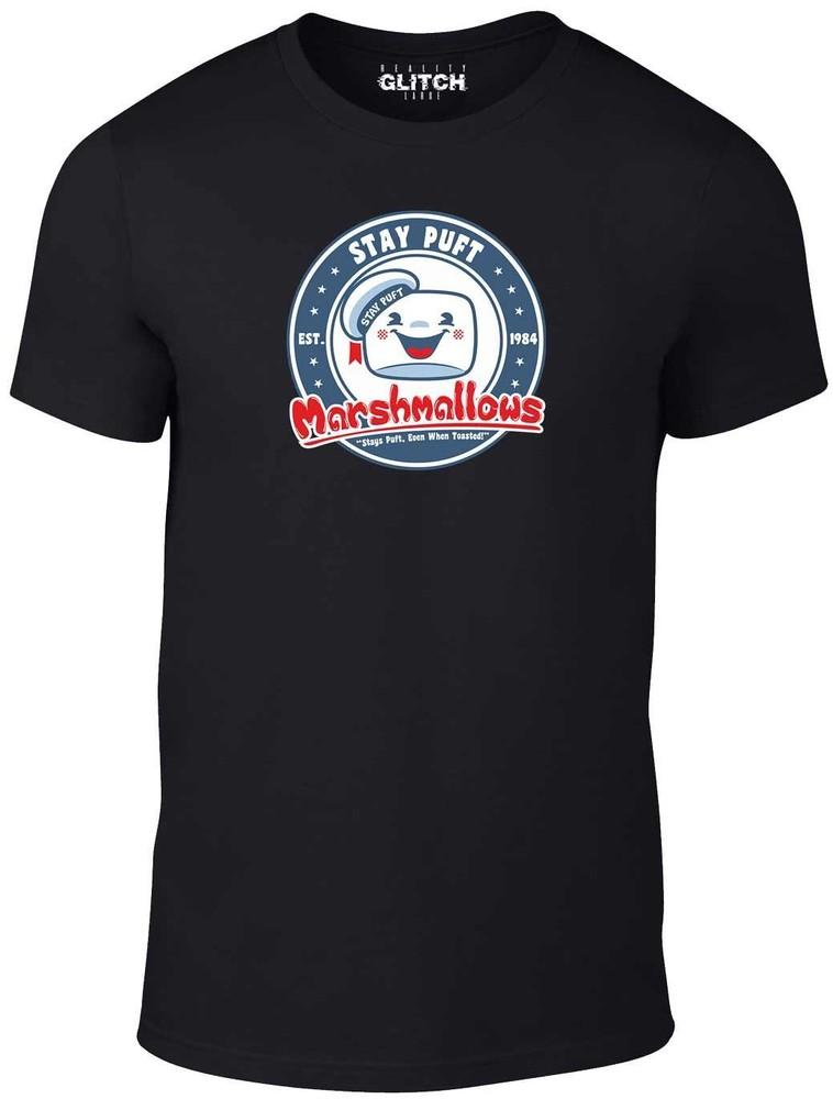 Puft Marshmallows Mens T-Shirt Ghostbusters Inspired Funny Retro Classic 80s