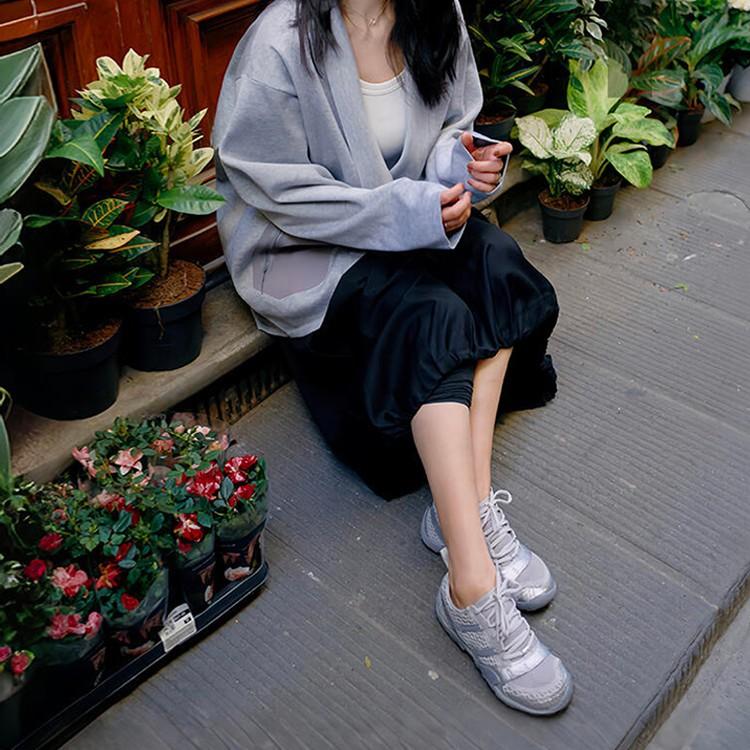 Lan Cabinet Has the Same 6cm Inner Height Increase Barefoot Shoes for Women's 2025 New Breathable Casual Outdoor Forrest Gump Sports Shoes