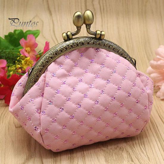 Women Fashion Rhombic Pattern Wallet Card Coin Purse Clutch Handbag Mini Bag