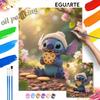 Stitch Eating Cookie Oil Painting Digital Painting Art Kit Handmade Diy Gifts Home Decorations