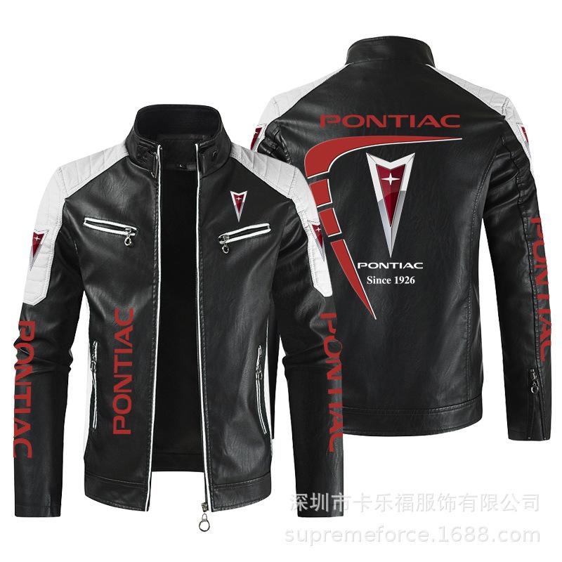 Hot men's clothing European size vauxha motorcycle leather jacket racing suit men's PU leather jacket jacket