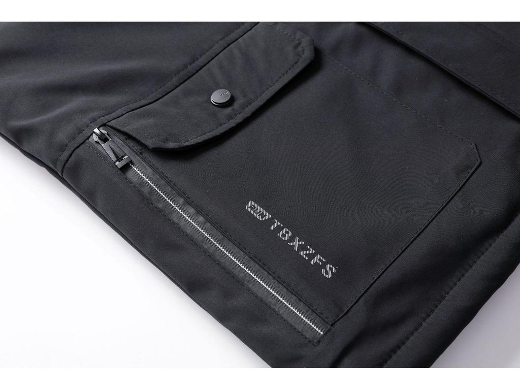 Men's Thickened Fleece-Lined Workwear Vest with Multi-Pockets for Autumn/Winter