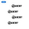 CCH1 For BMW For BMW 4pcs Car Audio Decorate 3D Aluminum Badge Emblem Stickes For BMW X1 X3 X5 X6 X7 1 3 5 6 7 Series G20 G30 G11 F15