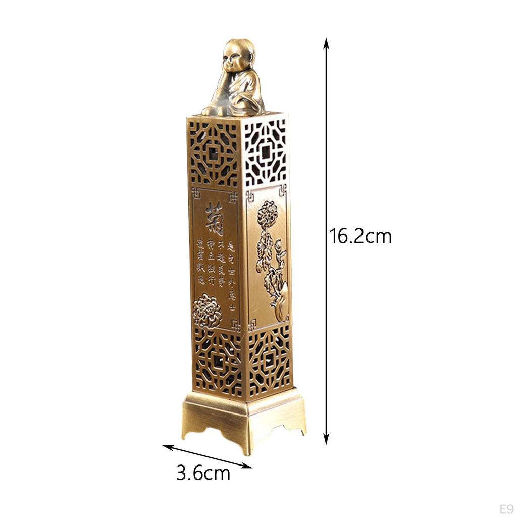 Censer Antique Style Carving Gift Home Fragrance Decoration Vertical Incense Burner