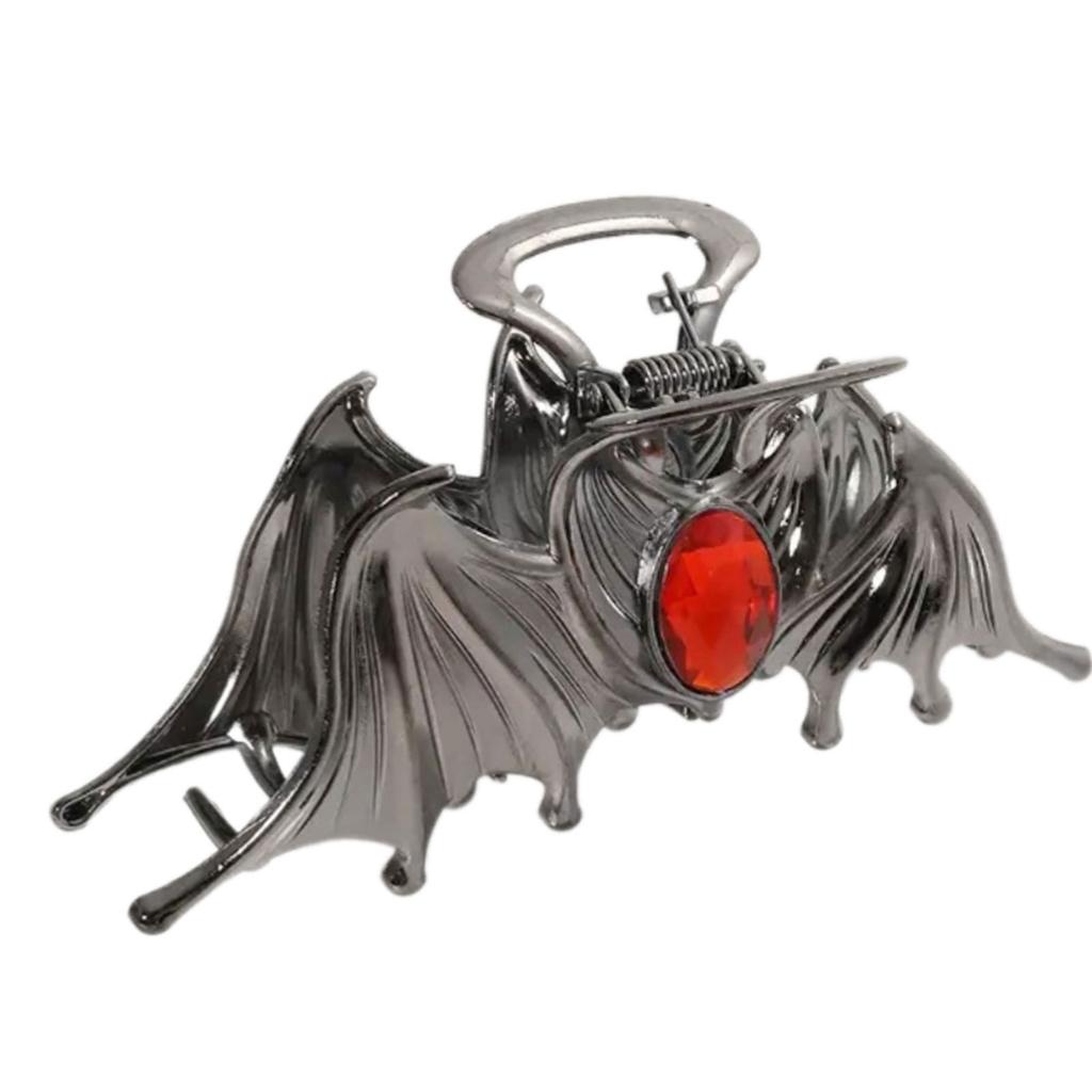 Large Cat Eye Bat Hair Clip Elegant Streamline Design Alloy Material Secure Hold For Daily Commute Party Hairstyles