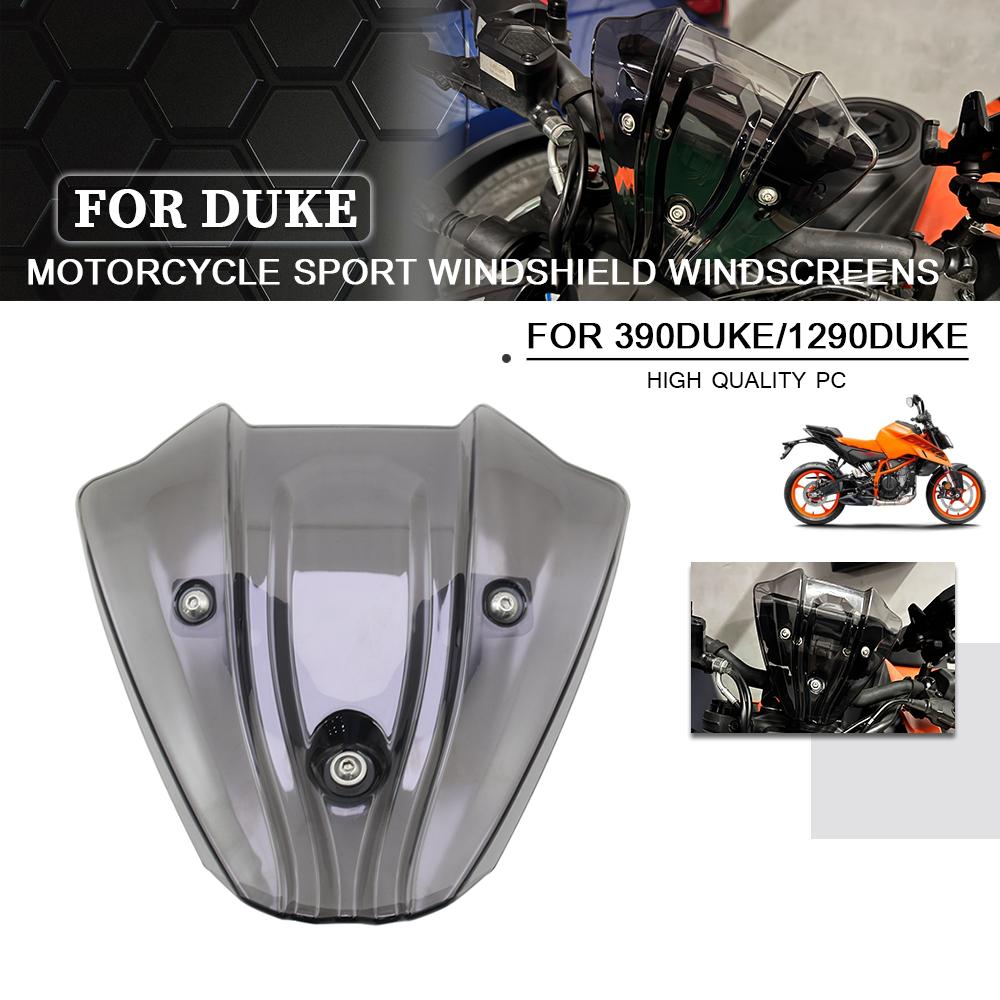 For 1290 Super Duke R RR 1290R 390 Duke 390Duke Motorcycle Accessories Sports Touring WindScreen Windshield Visor Deflector