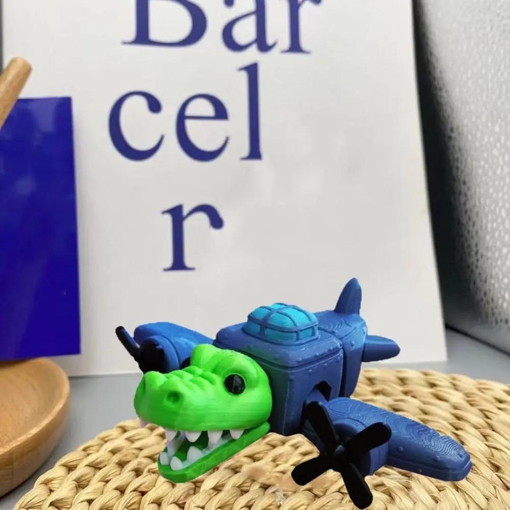 Novelty PLA 3D Printed Decorative Figure Movable Joints Model Italian Brainrot Figure Funny Figurines 3D Printed Toy Desk Decor