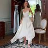 European Beautiful Woman Spring and Autumn New Suspender Skirt Waist Dress Thin Sleeveless Irregular Long Dress