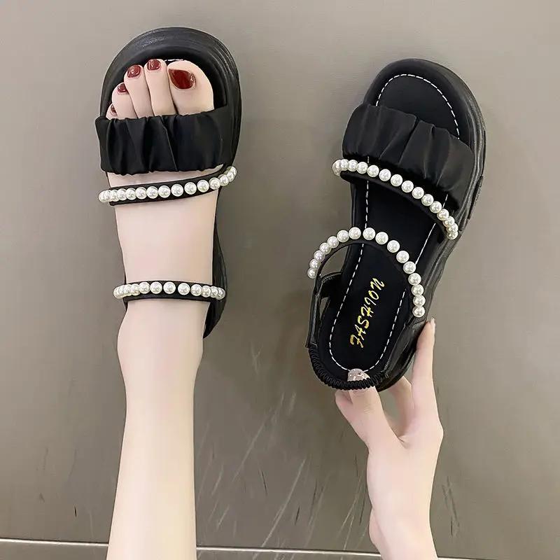 Fashion Roman Style Sabot Woman Shoes Low Price Original Comfort Sandals for Women High Quality Casual Vintage Designer Wholesale Sandal