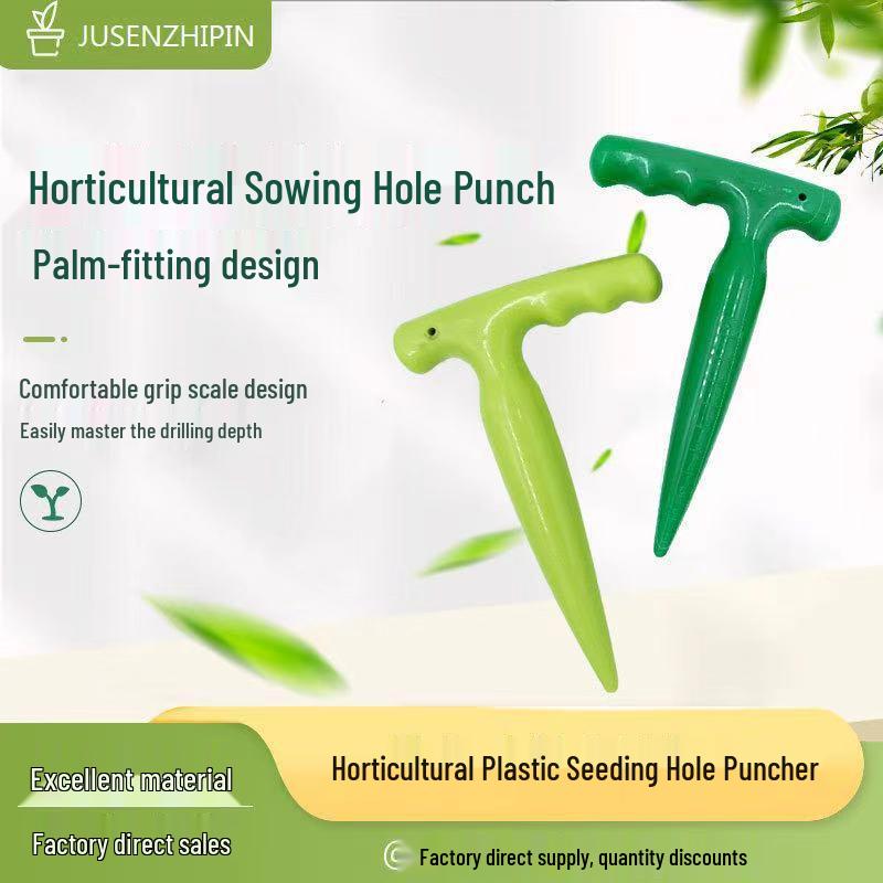 Long Handle Garden Seedling Hole Puncher & Planter Tool