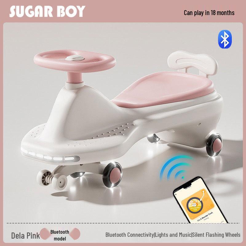 Kids' Twist Car: Anti-Rollover Ride-On Toy for Ages 1-6