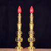 Metal Simulation Candle Holder Decoration of Living Room Foyer Home Decoration Temple Prayer Supplies Sacrificial Supplies