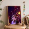 Disney Rapunzel digital oil painting diy handpainted coloring painting home decoration artwork wall art gift decor craft kit bedroom 130