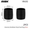 RISK Bicycle Handlebar Tape Fixing Rings Silicone Anti Slip High Elastic Rubber Sleeve Road Mountain Bike Handlebar Installation