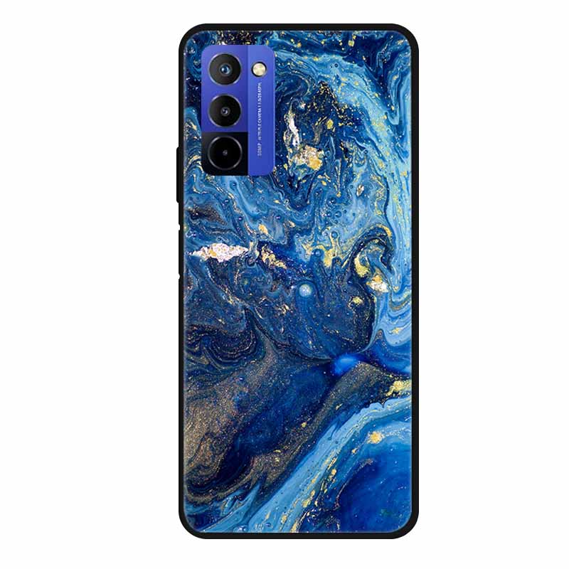 Für Wiko 10 Hülle Marmor 6,75" TPU Weiches Silikon Rückseite Handyhülle für Wiko 10 Wiko10 Coque Cartoon Antischock Stoßfest Funda