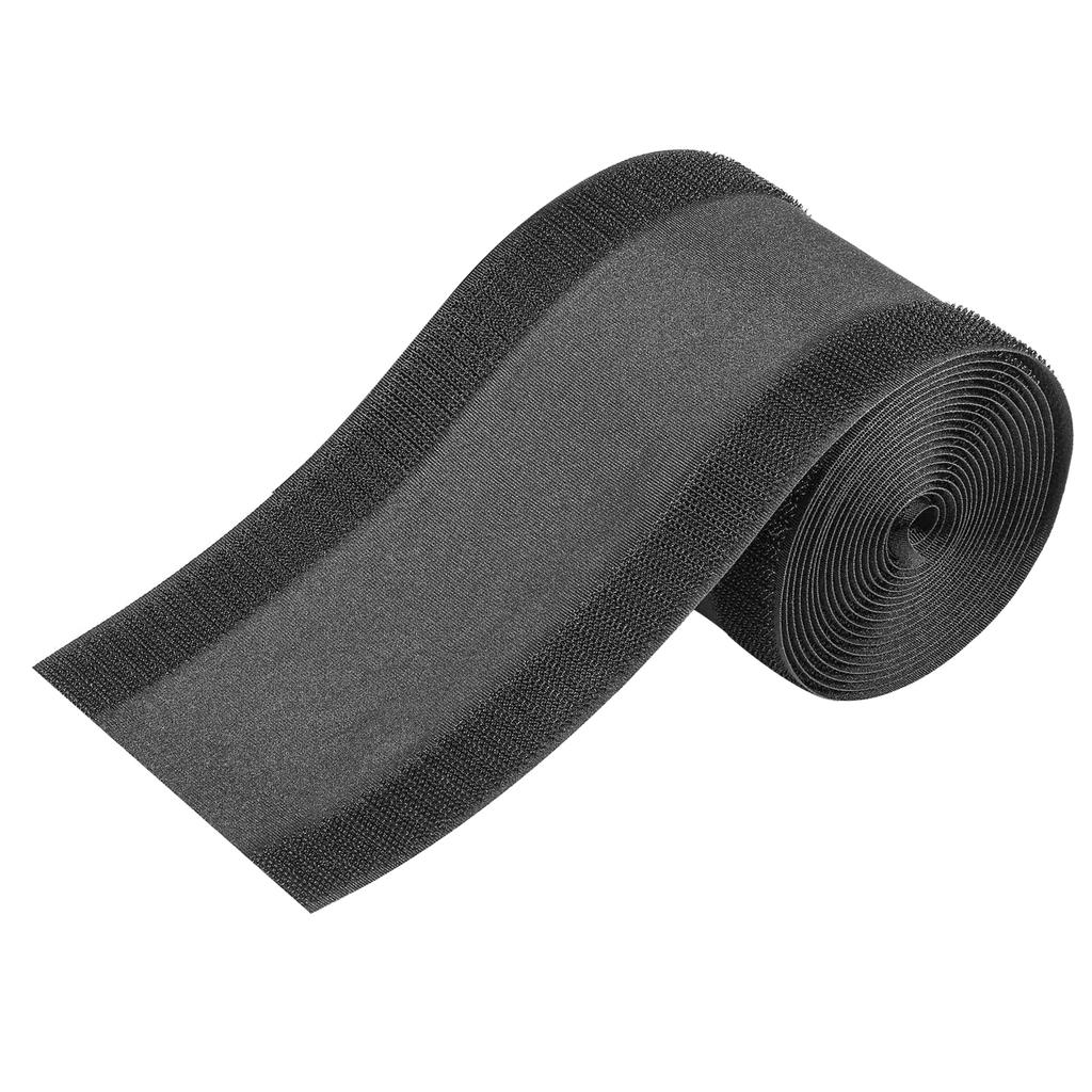 Carpet Cord Cover Cable Protector Reusable Floor Cable Protector Management Hook and Loop Design Black