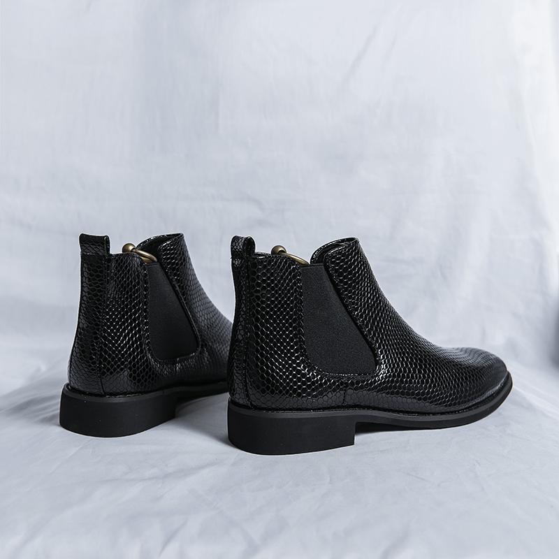 Men's casual British style ankle boots High tops Men's classic vintage leather Chelsea boots Men's fashion ankle boots