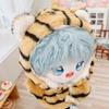 Doll Clothes Tiger Pattern Dress-up Fabric Beautiful Doll Hooded Coat Pants Outfit for 20cm Doll